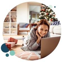 bubble-woman-holiday-shopping-online