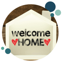 Bubble-welcome-home-with-red-hearts