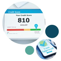 double bubble-loan-approved-810-credit-score
