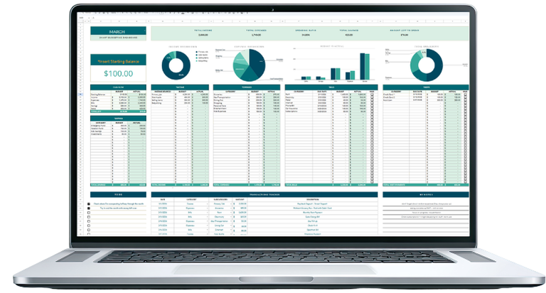 Preview of Budgeting & Financial Planner