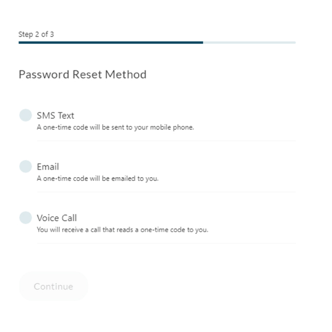 Reset-Screen