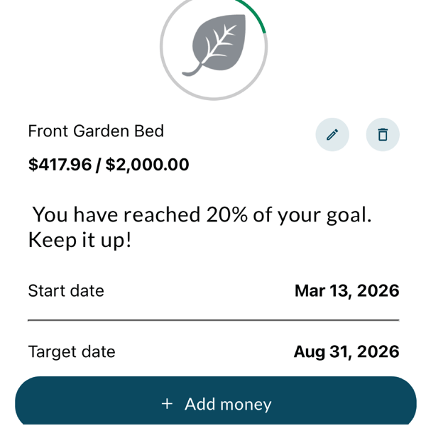 check your savings goal progress in digital banking to stay on track